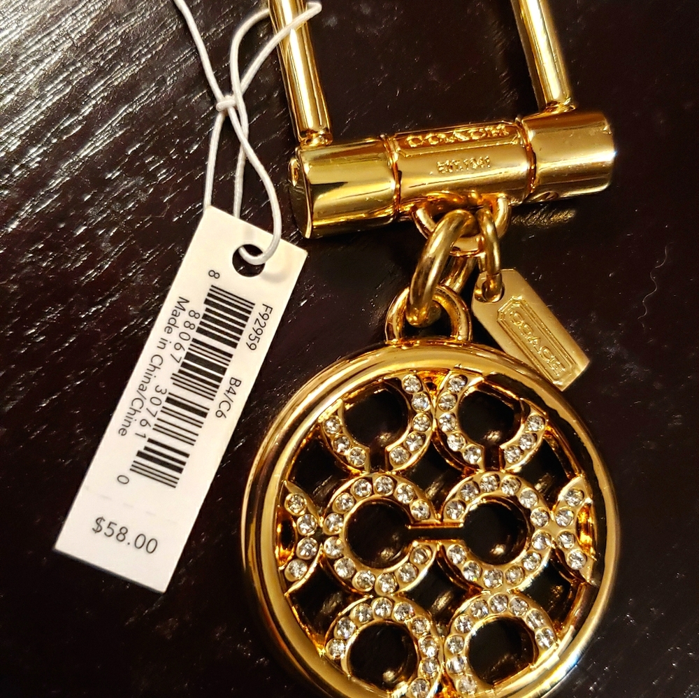 Coach RARE GOLD KEY FOB